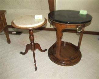 296 Sold  297 round table with black top $20