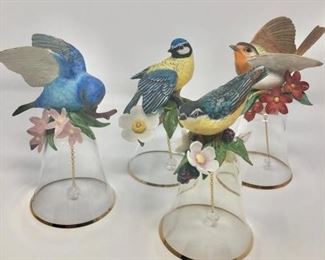  Porcelain Bird Glass Bell Collection https://ctbids.com/#!/description/share/406300