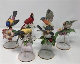  Porcelain Bird Glass Bell Collection https://ctbids.com/#!/description/share/406304