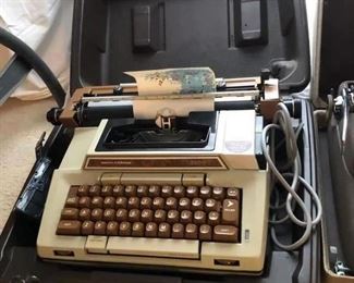 Smith Corona Electric Typewriter.  With Case.  $100.00