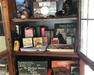 World War 2 collectibles, Antique ammo boxes, Everything is individually priced.