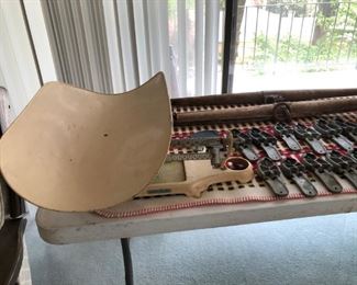 Old Scale for weighing  newborns.