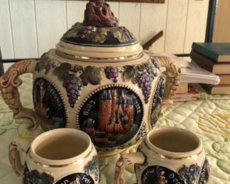 German Standler Orig King Toureen and 2 Cups.  $70.00