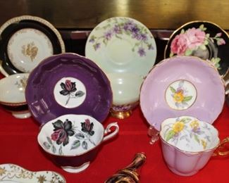 Teacups (lavender one is a Paragon)