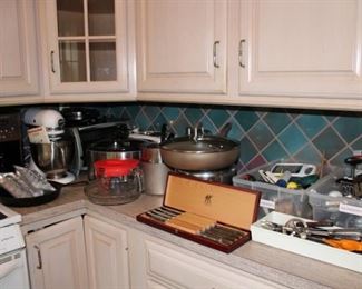 Small appliances, cookware, knives, utensils