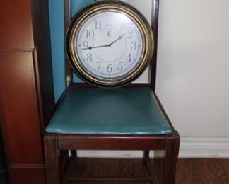 Chair, clock