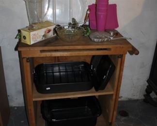 Rolling cart, kitchenware 