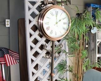 Outdoor weathervane clock 