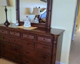2010 Broyhill King size Bed, bedding and the mattress : Dresser, end tables, and chest. $800 for all