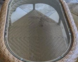 2002 Outdoor patio furniture: there are 4 Swivel Chairs, 2 End Table with glass tops, Coffee table with glass top, and Couch, plus the lamp , You can buy it all or it can be pieced out . Start Price for all pieces are $1195.