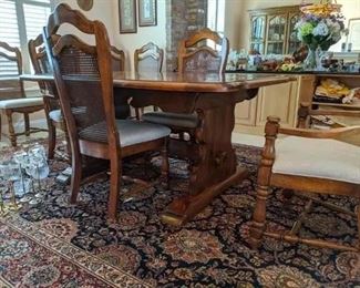 Dining Room table Chairs, Hutch, and Buffet all pieces for $400
