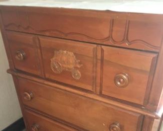 "Stagecoach" Maple Chest--Part of Set--Cool Child's Room Furniture