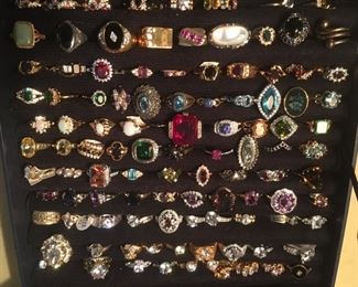 Vintage Costume Jewelry: Rings, Watches, etc., &  Lots of NEW & Never Worn Jewelry