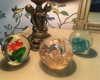 Exquisite, Stunning, A Pleasure to Behold! Hand-blown Paperweights