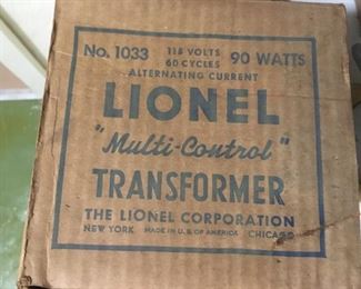 Lionel "No. 1033" "Multi Control" Transformer--maybe never used--nice original box!