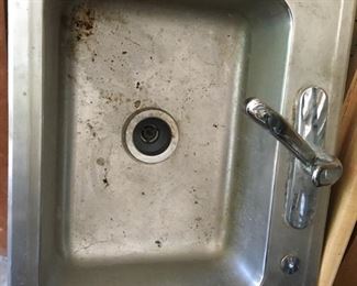 Stainless Steel Sink w/Faucet and Counter Top