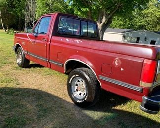 1990 Ford F150 Lariet pickup with 188,000 miles w/almost new tires, 302 engine. It has been detailed and looks great.
