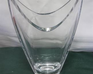 50% OFF, now $10.                                                                          $20. Crystal vase. 14 inches high.