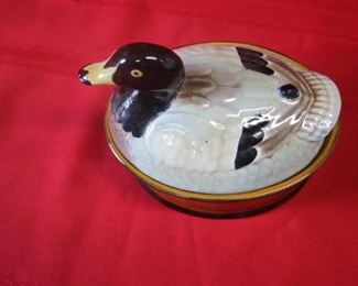 50% OFF, now $5.                                                                             $10. Covered duck dish. Made in Portugal.