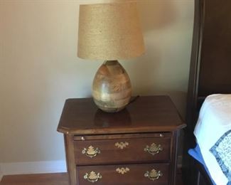 $150 Pair of American Crafstmanship side chest with pull out tray - the right one has slight damage spot on top