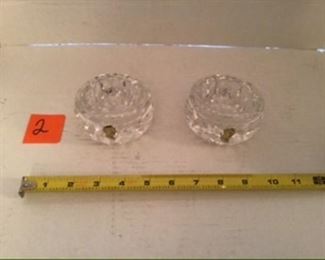 #2-$20 pair of Waterford candle holders 