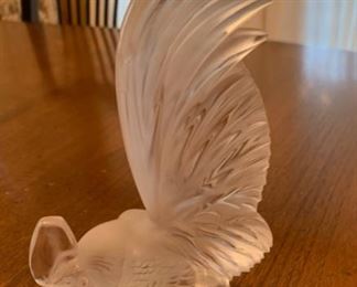 HALF OFF!  $125.00 now, was $250.00.....Lalique Large Rooster, excellent condition.