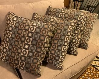 REDUCED!  $15.00 now, was $20.00.....Set of 4 Geometric Design Pillows