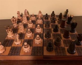$50.00......Hand Carved Polish Chess Set Box (Set A)