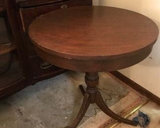 Nice round Walnut Entry Table
