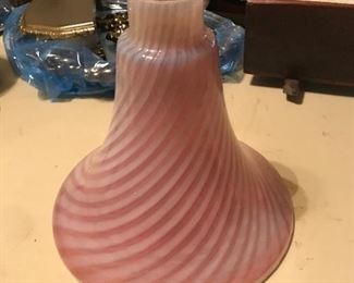 Cranberry Swirl Torch Lampshade