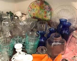 Great Pressed, Cut, Cobalt, Glass