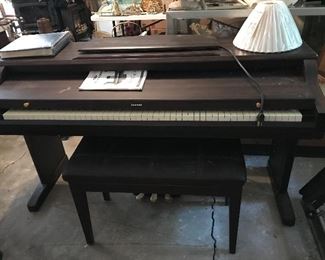 Digital Piano and bench w book