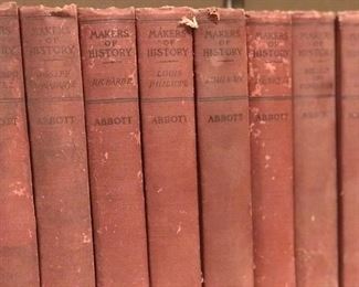 Old Books - "Makers of History" Set