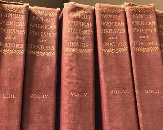 Famous American Statesmen and Orators set