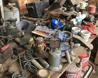 Gass Cans, Oil Cans, Cords, Chains, 