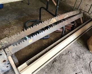 2 Person Hand Saw and Oil heater