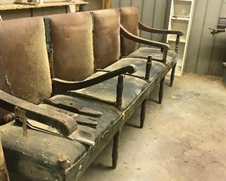 Great Church Bench.  Just needs a little care