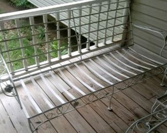 You will love this porch furniture.  Sofa size, 2 tables 2 chairs and pads and lounger on wheels.  Sold separately or as a set