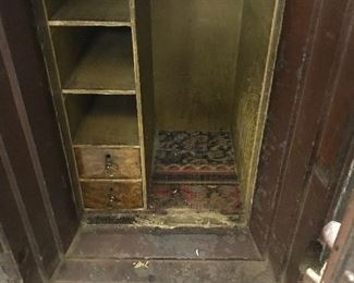 Inside of safe