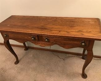 Solid Oak Sofa Table - Temple Stewart