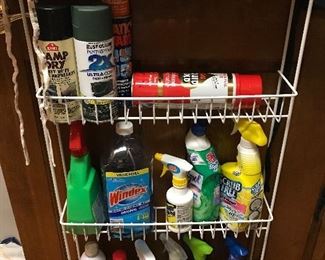 All kinds of cleaning supplies