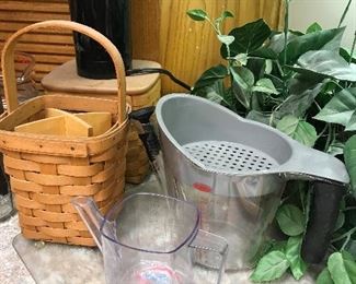 Great measuring cups. Loganberger baskets of all kinds.  Coffee Grinder