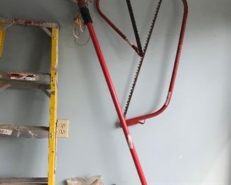 Tree Trimmer, saws, ladders - nice garage...quality items