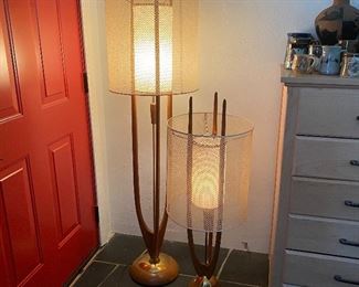 Matching Mid-Century Modern Lamps