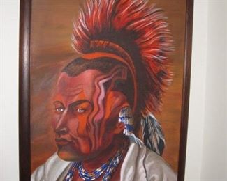 $300 - Ojibwa Man by D. Stribley, 34/25"