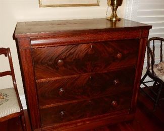 $ 600   Flame/crotch Mahogany desk chest