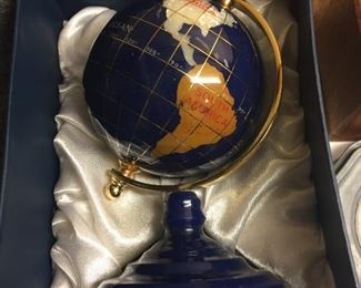 Miniature globe.