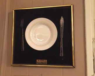 Dish and Cutlery from The Queen Elizabeth.