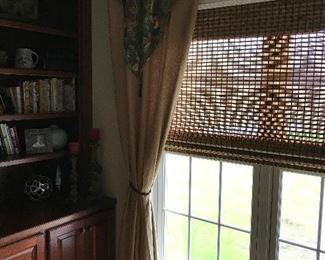 Custom set of drapes not including  rod or window shade 