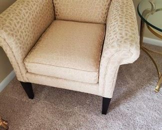 Ethan Allen arm chair. Needs cleaning on one arm. Nice design.  $95